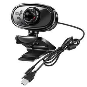 WEBCAM Noir HD 720P Web Cam ordinateur de bureau vidéo ap
