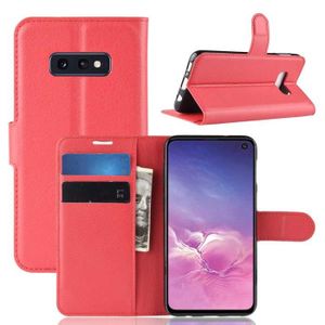 HOUSSE - ÉTUI Coque Samsung Galaxy S10E, Rouge Couleur Pure Rétr