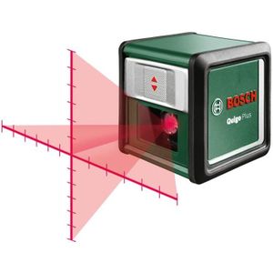 TÉLÉMÈTRE - LASER Laser ligne en croix Bosch - Quigo Plus - Portée 7 m - Piles, trépied et coffret inclus