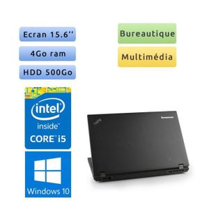 ORDINATEUR PORTABLE Lenovo Thinkpad L540 - Windows 10 - i5 4Go 500Go -