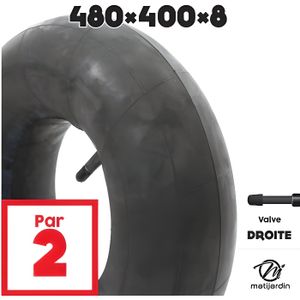 Chambre à air 8 pouces (4.00/4.80-8) valve Schrader droite Sonair