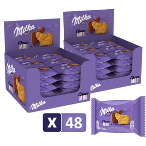 BISCUITS CHOCOLAT Milka Choco Moo - 2 Présentoirs de 24 Paquets - Bi