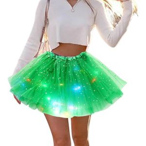 Jupes tutu avec néon et lumière LED pour filles et femmes, robe