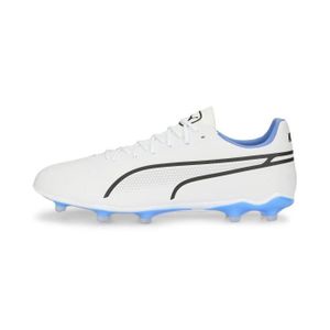 CHAUSSURES DE FOOTBALL Chaussures de football de football Puma King Pro FG/AG - white/black/blue glimmer/ultra orange - 42