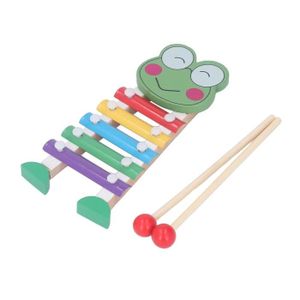 INSTRUMENT DE MUSIQUE SALALIS Xylophone pour enfants Bois Xylophone multicolore bébé Percussion Instruments de musique jouets jeux casse-tete Grenouille