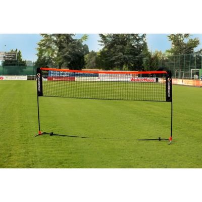 Filet Multi-sports 9,5 X 1 M (volley, Badminton, Tennis) - Avec Sac De Transport - Noir
