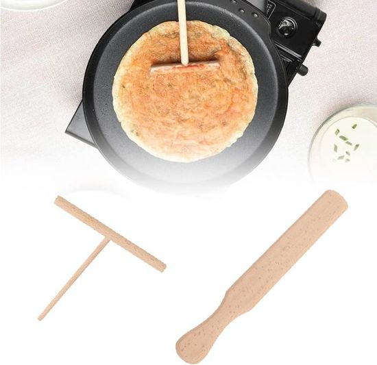 Spatule Crepe,Rateau Crepe,Etaleur Crepe,Spatule Raclette Bois,Spatule