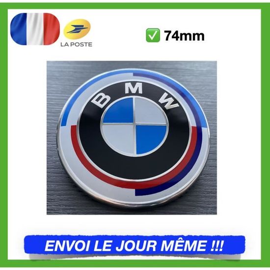 LOGO 50E Anniversaire Pour BMW 74 mm Coffre Emblème Insigne 50 E