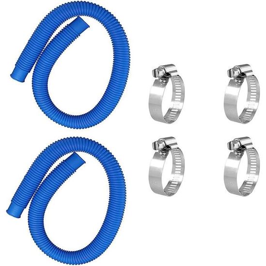 Tuyau De Piscine Hors-sol 1,25" - Longueur 1,5 Mètre - Blanc - Pour Pompe Et Filtre - Connexion Standard - 5