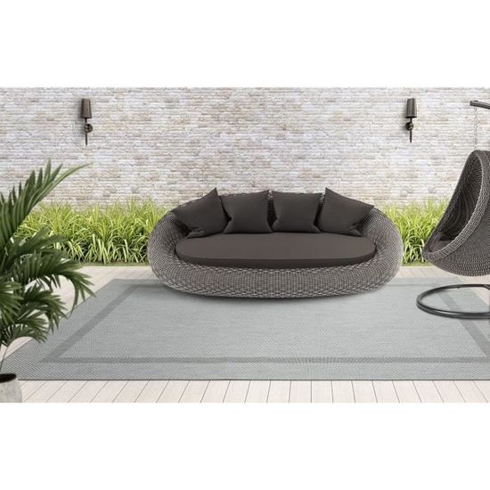 Tapis D'Extérieur Lagos 240x340 Cm - Résistant Aux UV Et Intempéries - Pour Terrasse, Balcon, Jardin