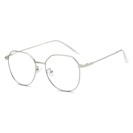 Monture de Lunette de Vue Metal Femme Homme Argent Argent Achat Vente lunettes de vue Monture de Lunette de Vue M Mixte Adulte Cdiscoun
