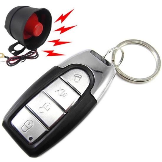 Alarme Voiture Télécommande Double Capteur - Antivol Avec Sirène Puissante, Installation Facile 12V - 12