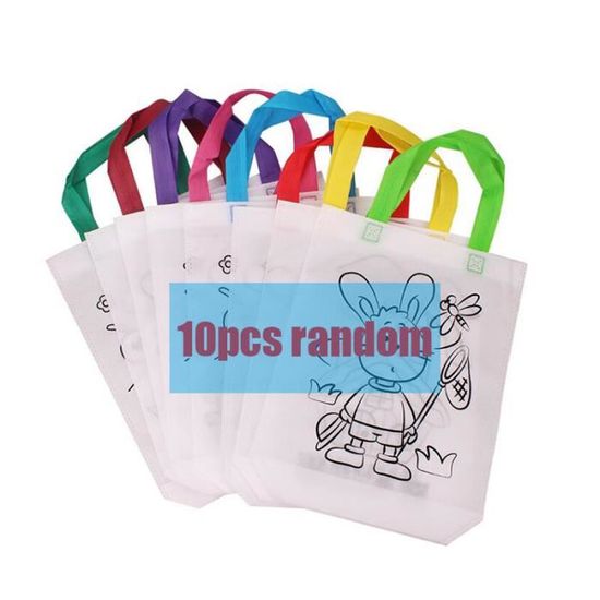 Lot De 6 Sacs En Tissu à Peindre Pour Enfants - DIY