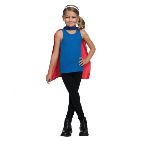 Costume Super-Héros Boland 2 Pièces - Cape Et Masque Rouge - Taille Unique Adulte - Fête, Carnaval, Déguisement