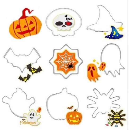 10 Pcs Emporte-pièce Halloween Acier Inoxydable Décor De Fruits Moule
