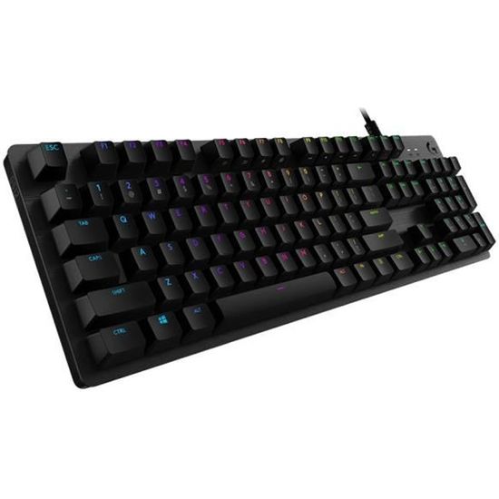 Clavier gamer - Filaire - Logitech G - G512 - Switchs GX Brown - AZERTY - Carbon
