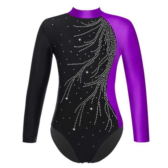 Justaucorps Et Short Danse Strass Pour Fille - Tenue Gymnastique, Patinage - Enfant 5-16 Ans