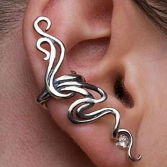 Boucles D'oreilles à Clipser Vintage - Style Pépite - Zircone - Notre Secret