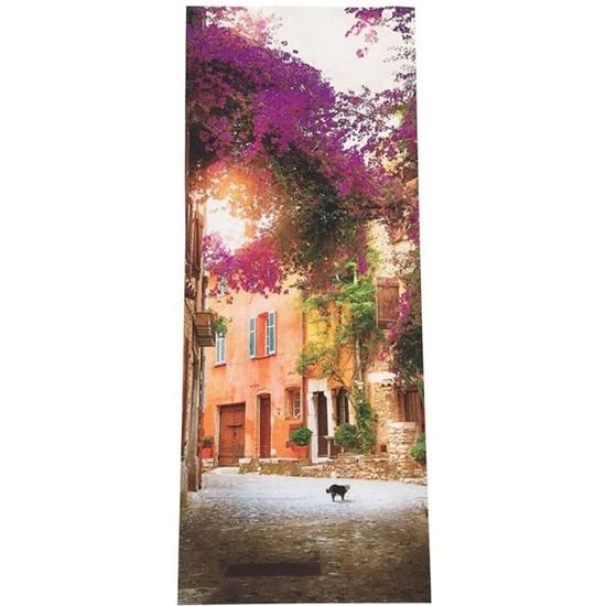 Maison de jardin WINOMO Porte trompe l oeil PVC Imperméable pour Décoration de Chambre Salon Cuisine Salle de Bain 77 x 200cm 