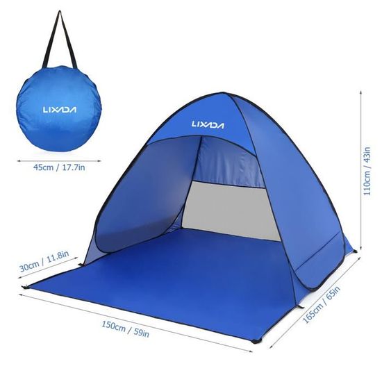 Mini Tente Pop-up Pour Chien Et Chat - Protection UV, Légère Et Portable - 80x65x55 Cm - Idéale Plage, Parc, Voyage