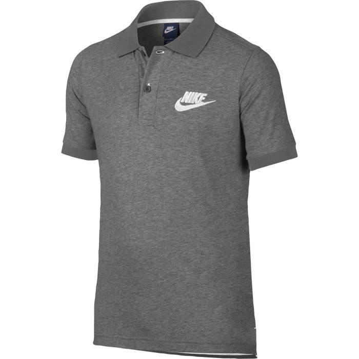 NIKE Polo Nsw Match up Enfant Gris Gris Cdiscount Sport