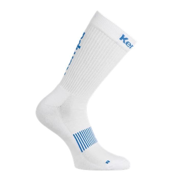 KEMPA Chaussettes de handball Logo Classic - Blanc et bleu KEMPA Chaussettes de handball Logo Classic - Blanc et bleu