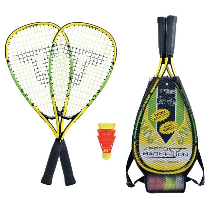 TALBOT TORRO Set de Badminton Speed 4000 - 2 raquettes - 3 volants