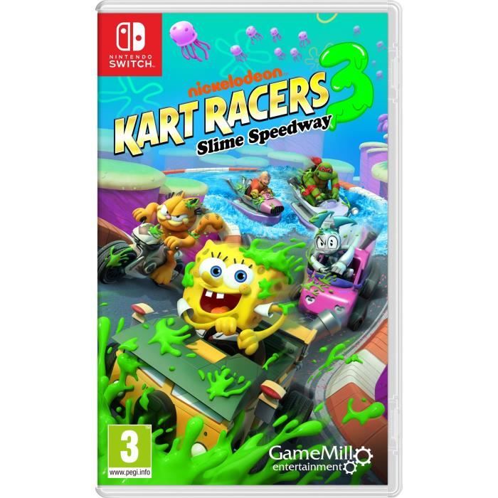 Nickelodeon Kart Racers 3 Slime Speedway 3 Nintendo SWITCH Neuf - vue 7