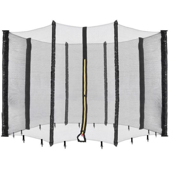 AREBOS Filet de sécurité pour trampoline 8 poteaux 490 cm