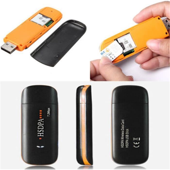 HSDPA haute vitesse USB 2.0 Adaptateur de modem SIM réseau 3G soutien de Dongle Win XP 7 8