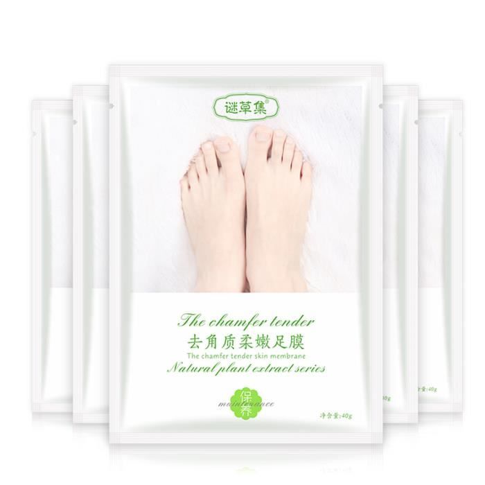 Chaud enlever le masque de pied de peau morte Peeling cuticules talon pieds soins Anti-âge LZJ71101223