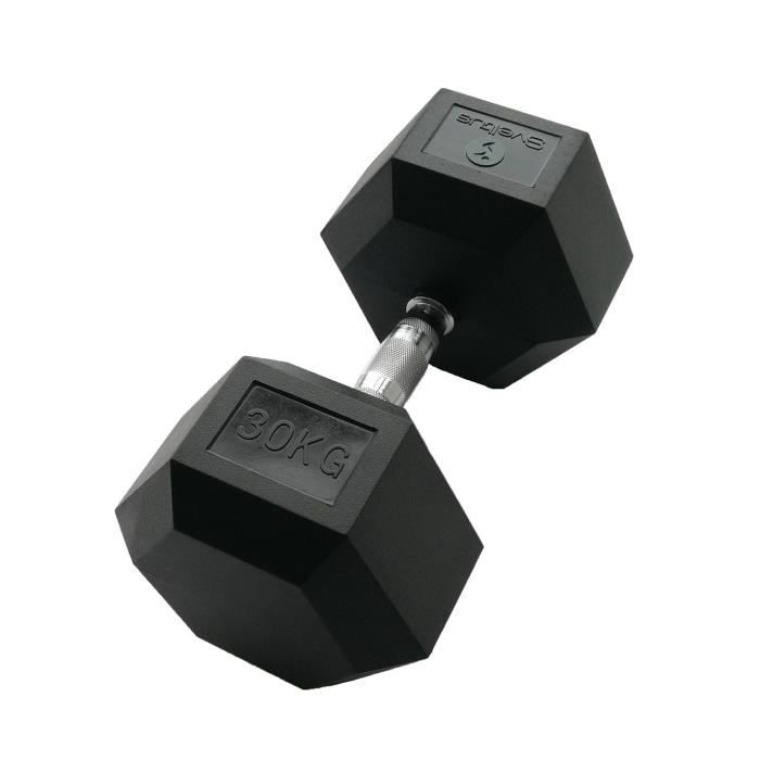SVELTUS - Haltère hexagonale 30 kg x1