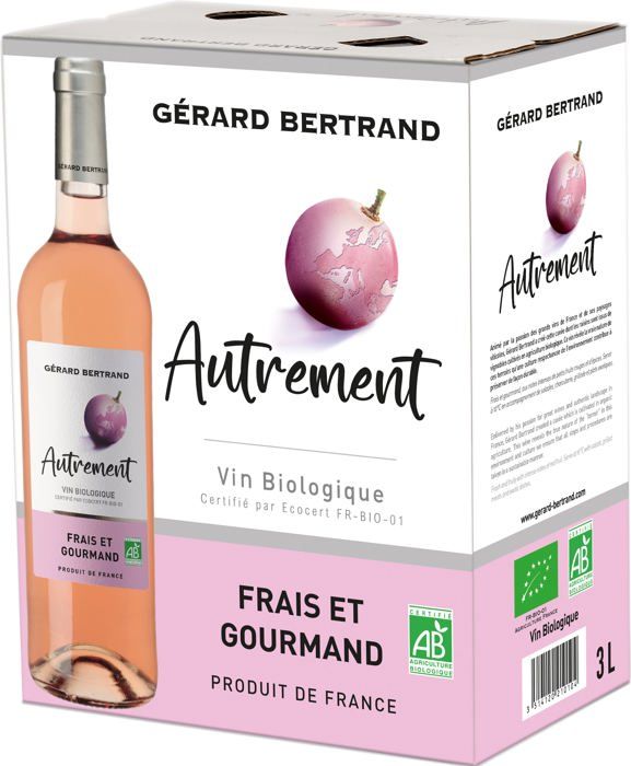 BIB 3L Gérard Bertrand Autrement Rosé VIN DE France - Vin rosé de France - Bio