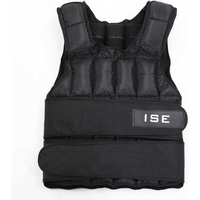 ISE Gilet lesté réglable de 25kg Poids gilets pour Poids Entrainement Musculation Exercice SY-3002-5