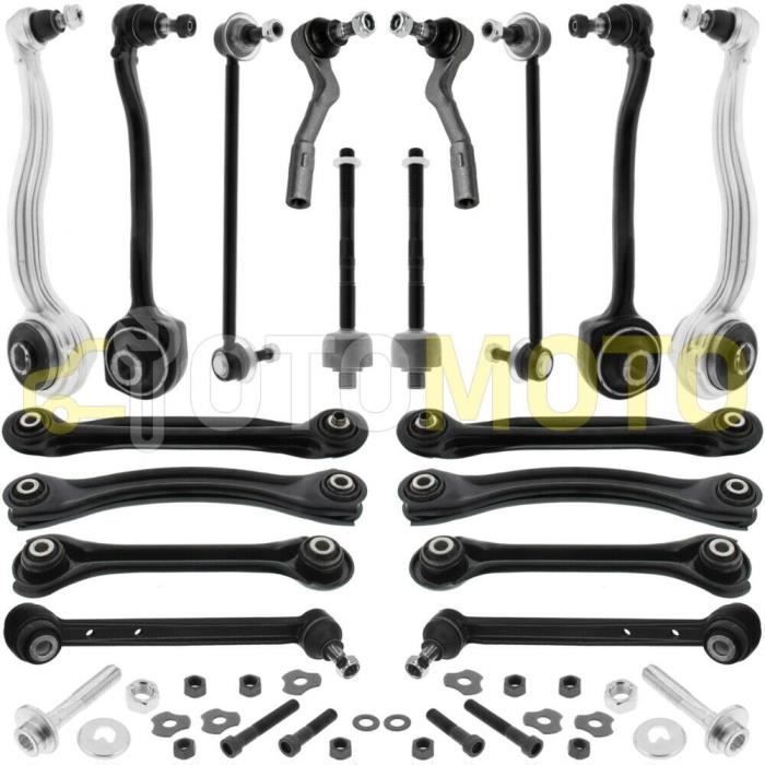 Bras de suspension avant et arrière pour MERCEDES CLASSE C W203 S203 triangle, rotule, biellette 18 pièces