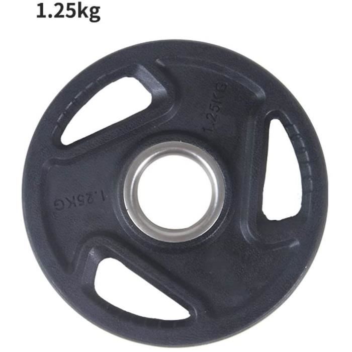 Halteres LIULU Disques d&rsquohaltérophilie Olympique en Fonte Couvert Plaque en Caoutchouc Poids de Musculation for Oly1238
