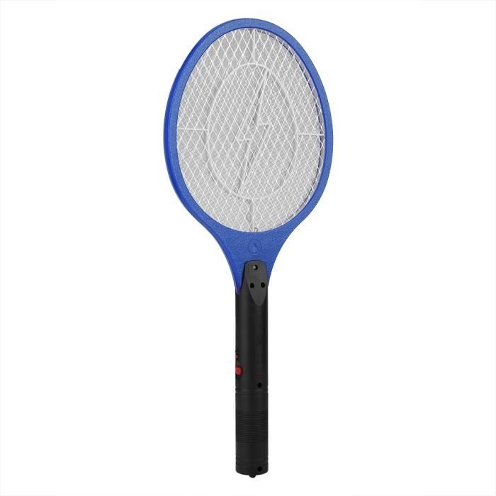 Raquette à moustiques anti-mouches électrique rechargeable sans fil Bug Zapper Insectes Killer Blue
