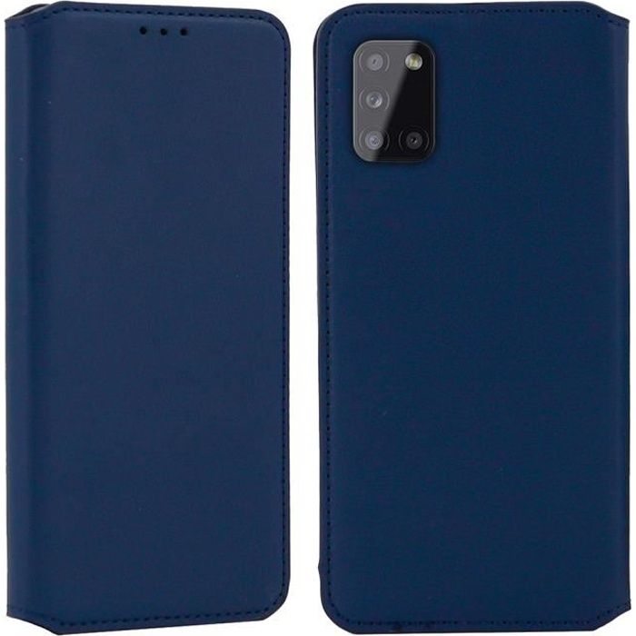 Coque pour Samsung Galaxy A31,Portefeuille Cuir pour (Galaxy A31 (6,4 Pouces), Bleu)