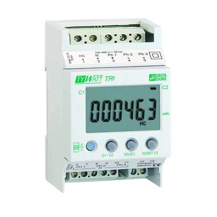 Indicateur de consommations modulaire Tywatt Tri