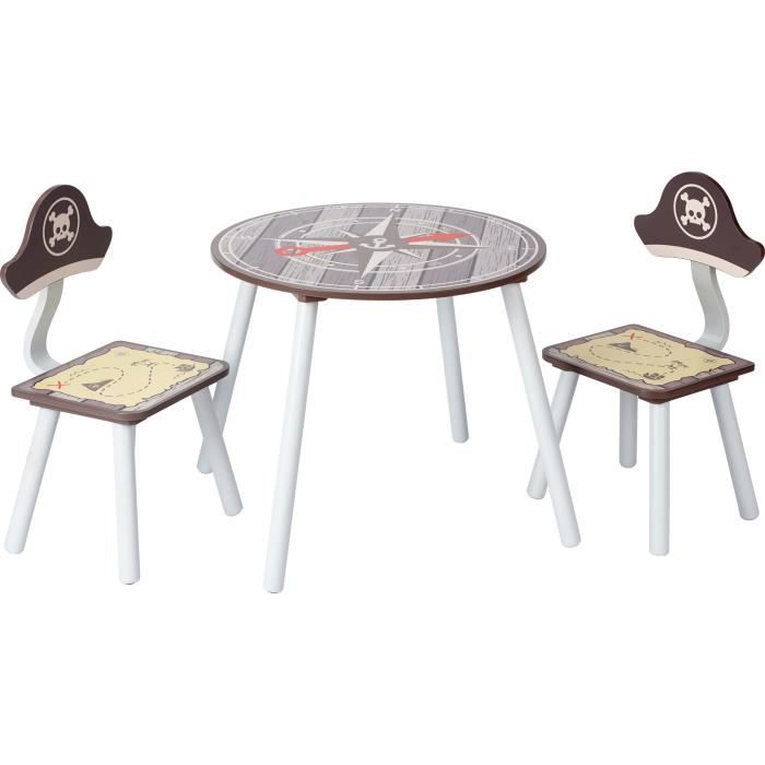ib style® PIRATE Ensemble table et chaise enfant