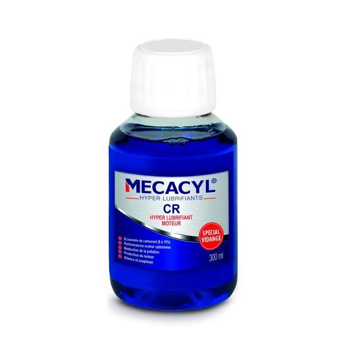 MECACYL CR - Hyper-Lubrifiant - 300 ml - Spécial vidange - Pour moteurs 4 Temps (Essence, Diesel, Hybride, Gaz)