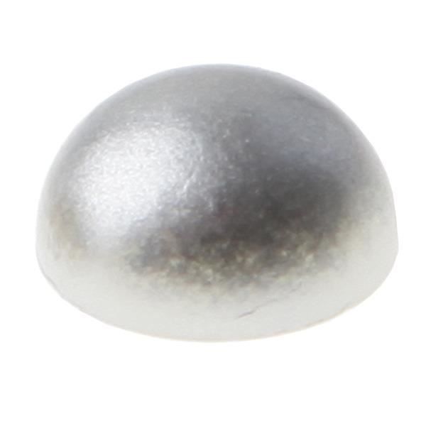 60 perles autocollantes argent