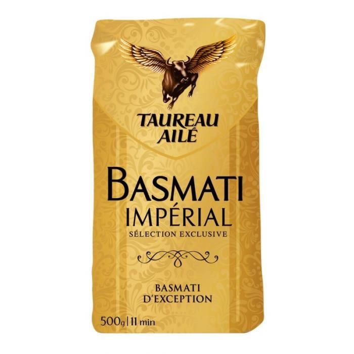 TAUREAU AILE - Taureau Ailé Riz Basmati Impérial 500G - Lot De 4