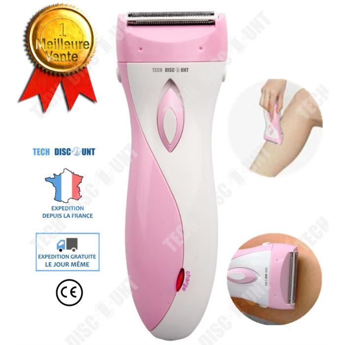 TD® rasoir electrique pour femme visage maillot bikini sans douleur homme moustache rechargeable barbe peau sensible corps aisselle