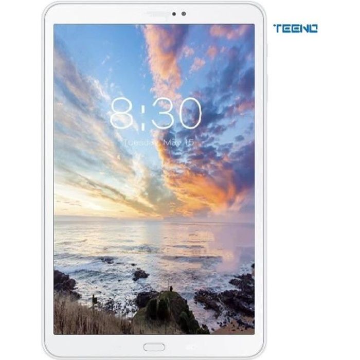 TEENO 10.1- - Tablette Tactile 4G - Double SIM - Stockage 64 Go - Quad Core - Blanc