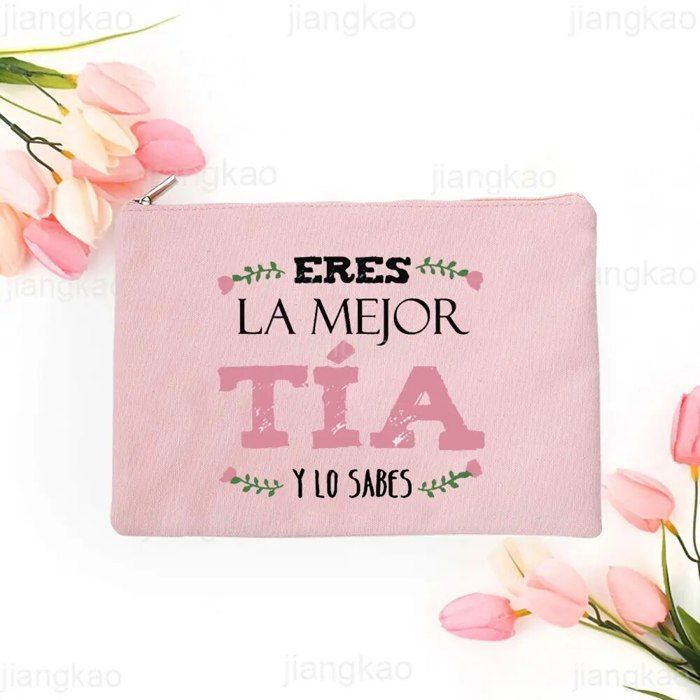 Lot De 3 Petites Trousses Maquillage En Toile Imprimée - Pochette Zippée Léger, Pour Voyage, Sport, Toilette - 2