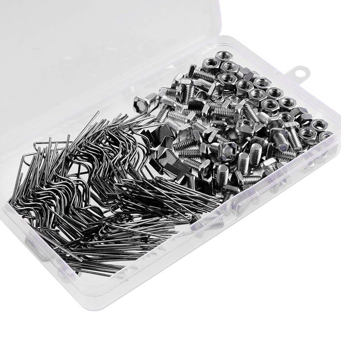 100 Clips Pour Serre En Acier Inox 304 - 50 Pinces W Et 50 Clips Z, Fixation Verre Et Polycarbonate