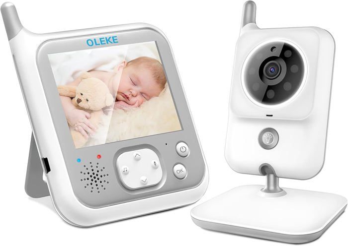 Support EXTFANS Pour Caméra Bébé - Fixation Sans Perçage Avec 3 Sangles, Réglable à 360° Pour Meubles Et Lits