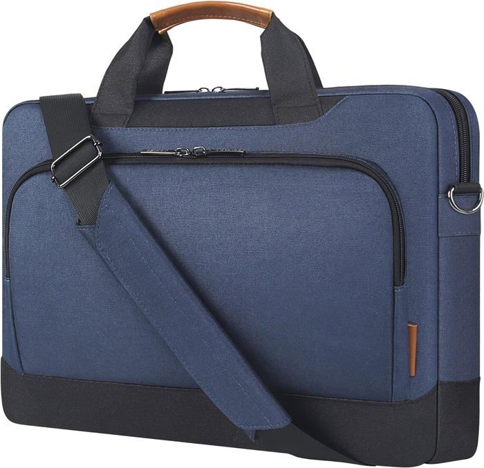Sac Bandoulière Pour Ordi 13-15" Imperméable - Motif Dragon Bleu, Sangle Réglable Et Poignée - 3