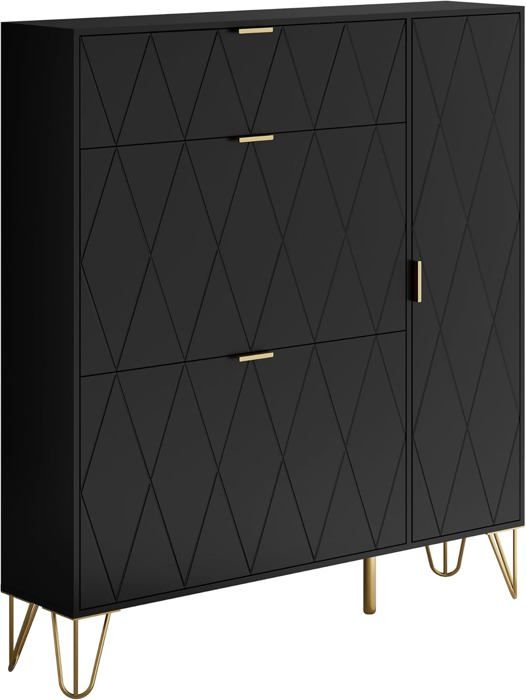 GOOBUY Armoire à Chaussure Inclinable Meuble à Chaussure Rangement Chaussure